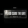Brushed Aluminum Surveillance Sign Metal Safety Plate Anti-rust Stainless Steel Nameplate Durable Warning Label Outdoor