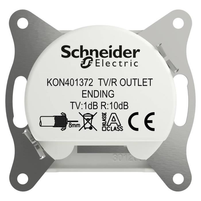 Prise terminale TV, radio - SCHNEIDER ELECTRIC - EPH3300721D - Blanc - Carré - Intérieur