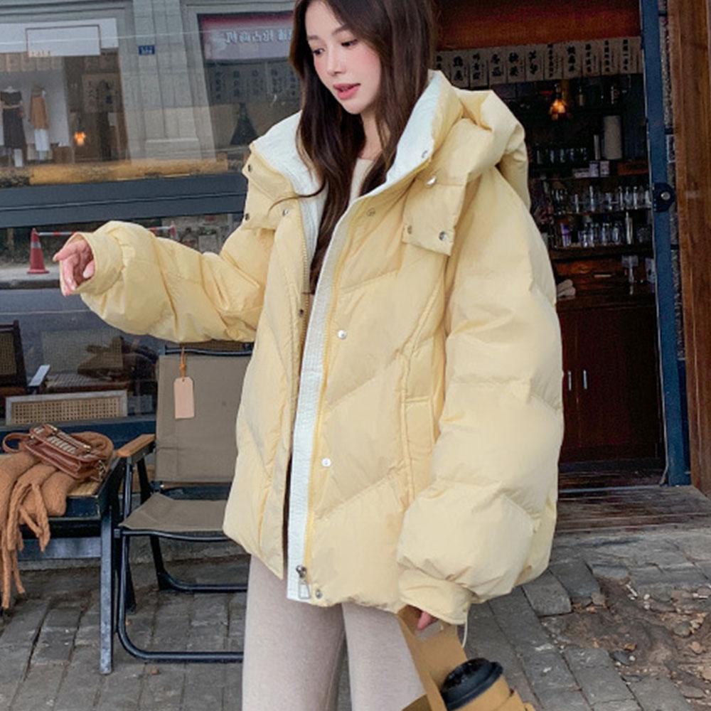 2024 Women's Fashion Winter Clothes Down Coat Jacket Parkas For Women Hooed Coat Streetwear Outdoor Korean Style