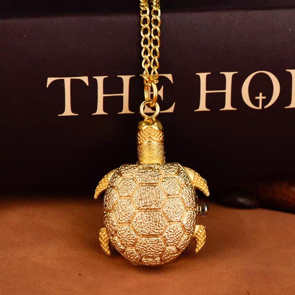 Cartoon Flip Creative Wall Watch Flip Cap Necklace Watch Vintage Pocket Watch Gift
