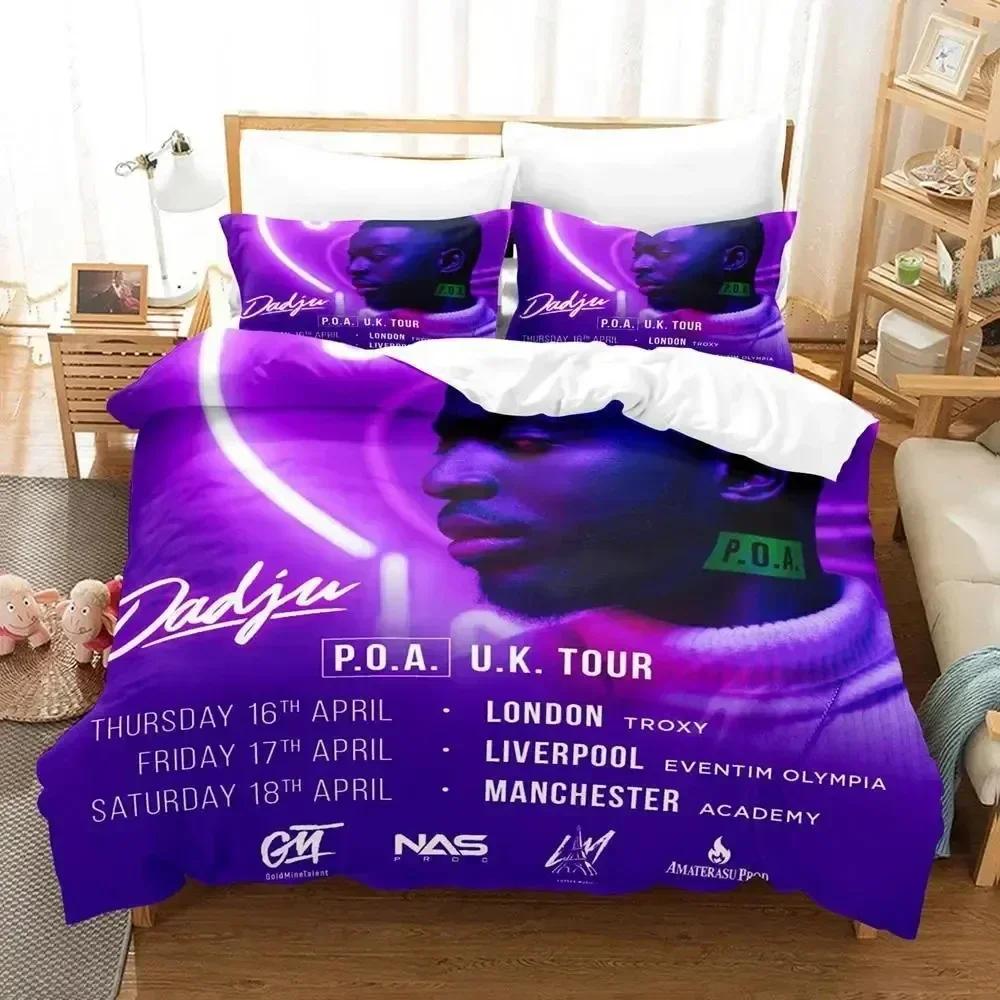 

3D Print Singer Dadju Prince Dadj Bedding Set Printed Bed Set With Pillowcase Duvet Cover Soft Queen King Size Bedclothes Home EU Single(135*200cm)3pcs