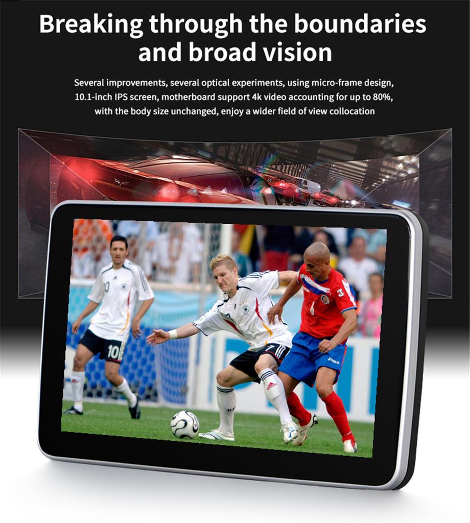 10.1" Touch Screen Android 9.0 Car Rear Seat Headrest Monitor 2+32G Video Player