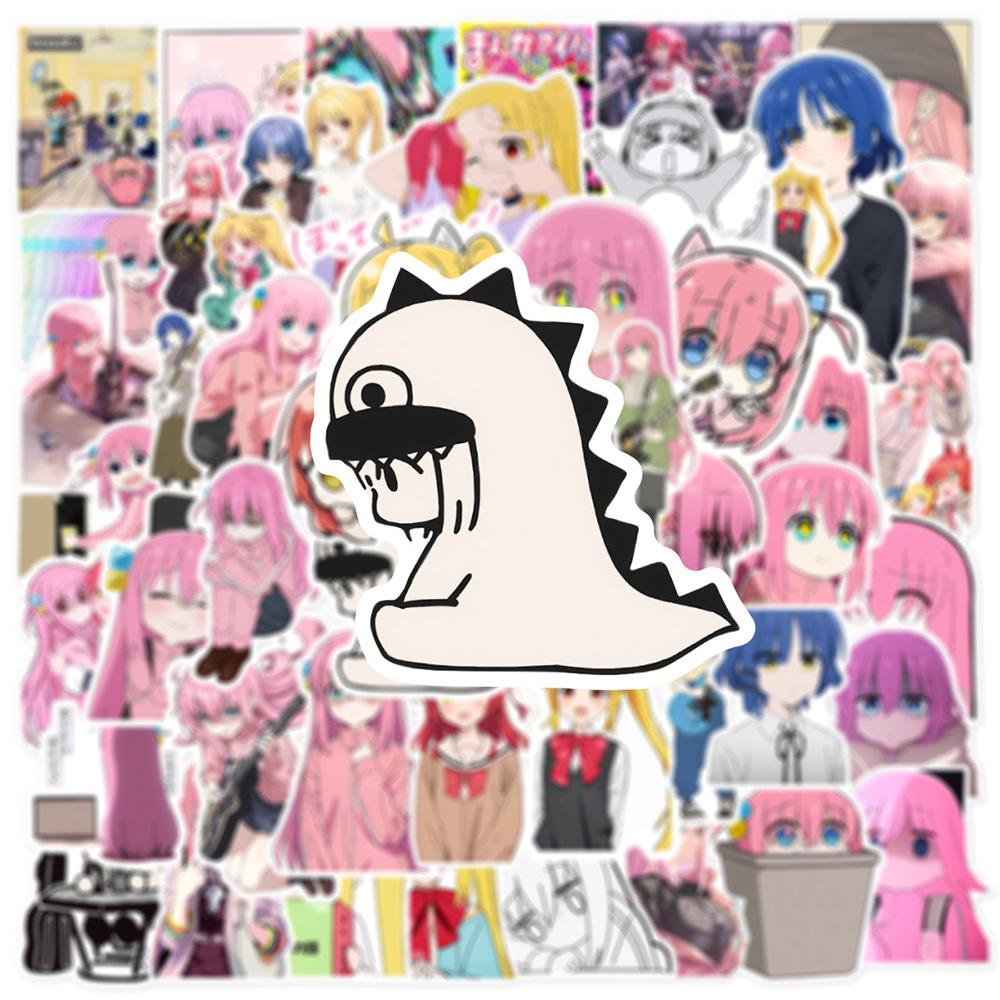 10/30/50pcs Anime BOCCHI THE ROCK! Stickers Kawaii Gotoh Hitori Decal DIY Phone Cases Notebook Suitcase Cute Cartoon Sticker