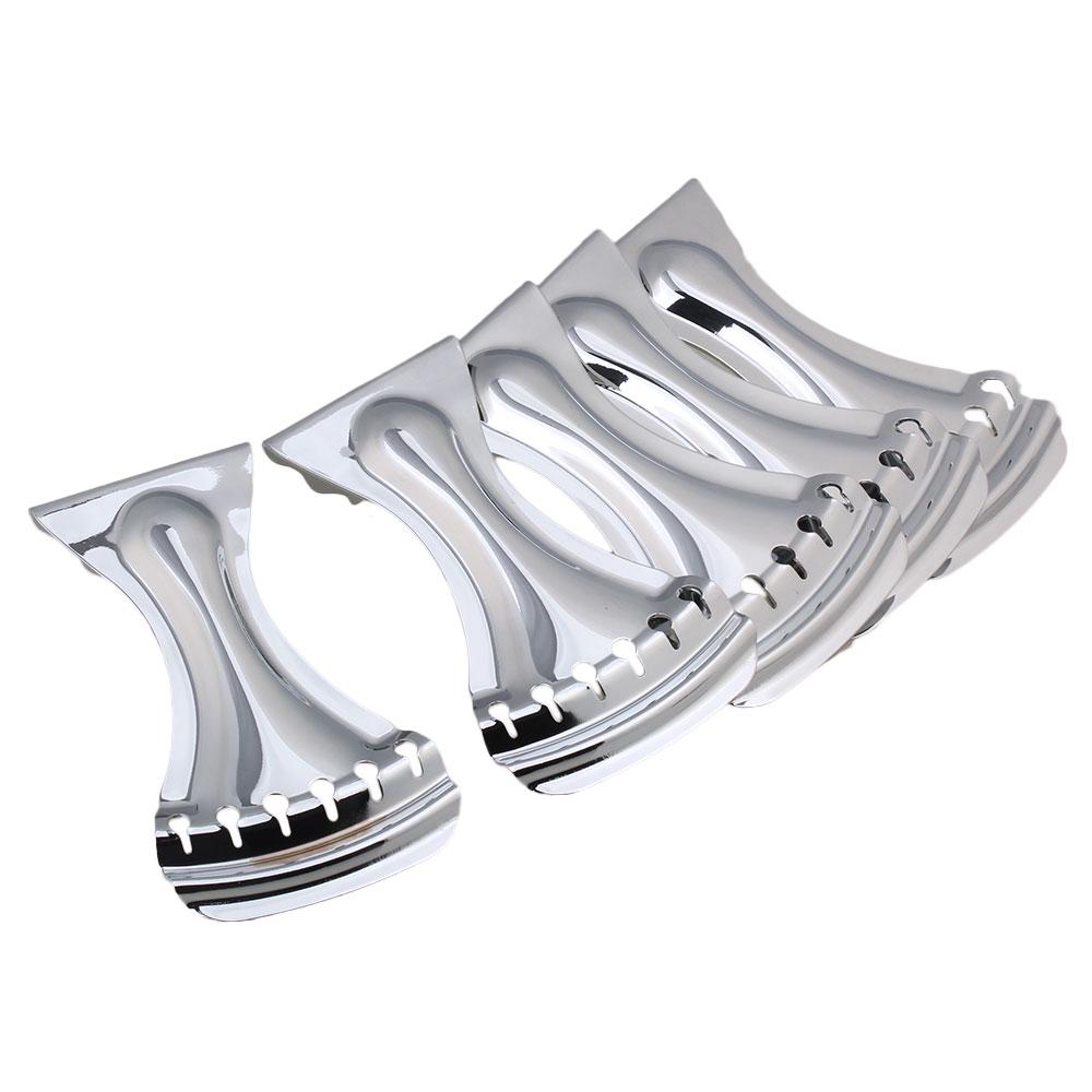 BQLZR Chrome 6 String Zinc Alloy Dobro Style Tailpiece for Resonator Echo Guitar BQLZR Chrome 6 String Zinc Alloy Dobro Style Tailpiece for Resonator Echo Guitar