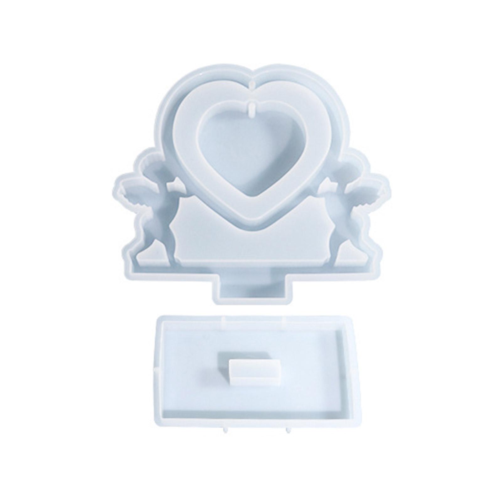 

Capture Memories Cupids Heart Photo Frame Silicone Mold DIY Craft Epoxy Resin Casting Molds Home Office Ornaments 1
