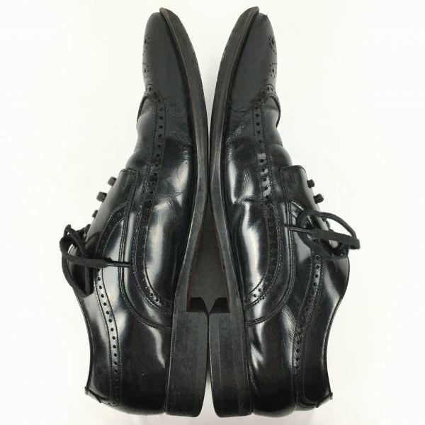 Regal Made In Japan Wingtip Business Shoes Black Size 25.5(USED)