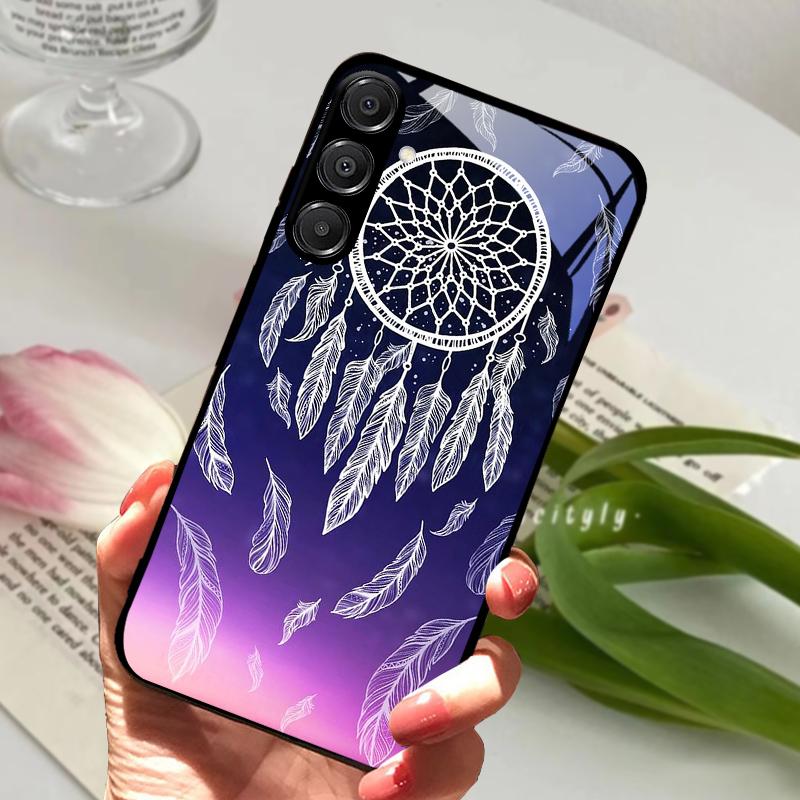For Samsung A26 5G Case Hard PC Tempered Glass Phone Cover For Samsung Galaxy A36 A56 5G Fashion Animal Glass Protector Cases