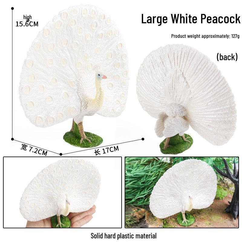 Children's Animal Simulation Toy Set: Eagle, Falcon, Secretary Bird, Owl Figurines