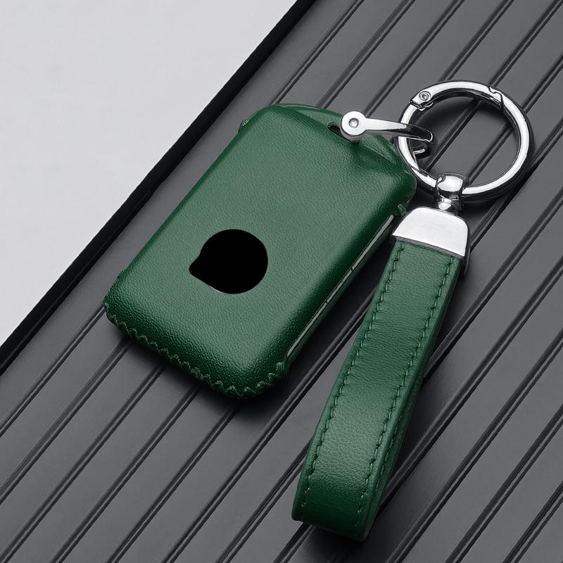 Leather Car Key Case Remote Cover Shell Chain Protector Holder Fob For Volvo New B60 B5 V90 XC90 V6 T8 S60 B4 S90 XC40 XC60 2025