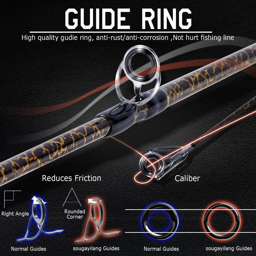 SOUGAYILANG Castingový rybářský prut 12+1BB Baitcastingový naviják Bass Sladkovodní Mořská Mořská Outdoor Cestovní Rybářské potřeby