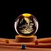Leaping Fish Crystal Ball 3D Night Light - Creative Birthday & Qixi Festival Gift