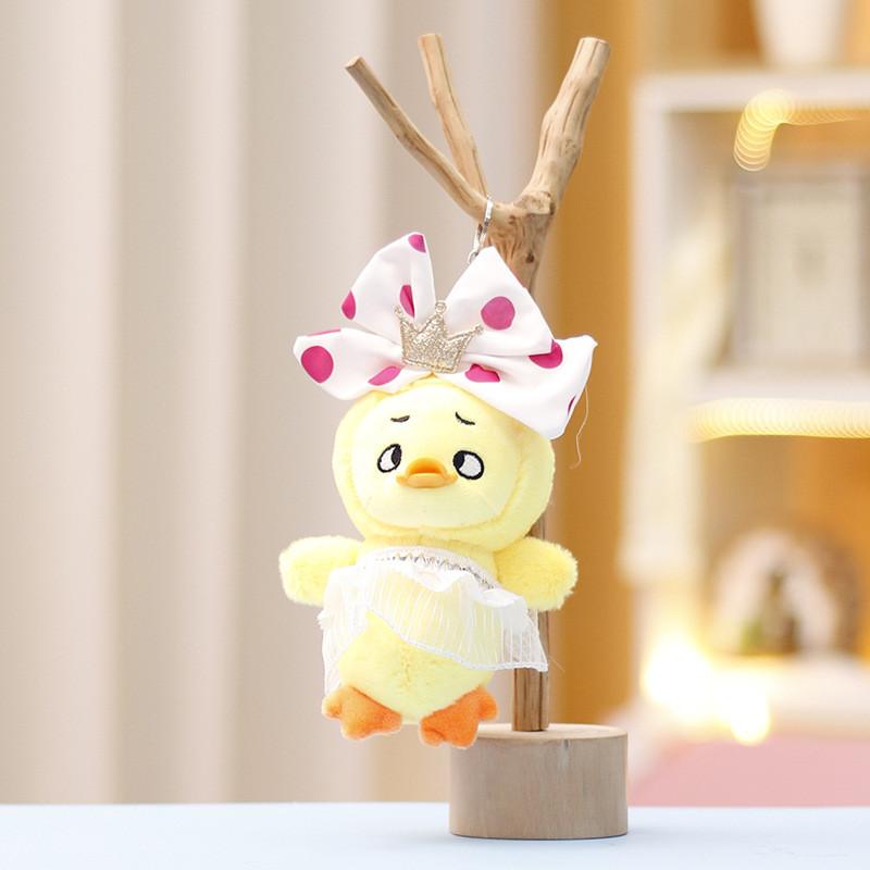 Panda Keychain Rabbit Cute Cartoon Girl Backpack Decorative Pendant Doll Plush