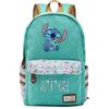 Lilo Stitch Backpack In Pink Or Blue Perfect For School Or Travel Made From High-quality Oxford Cloth