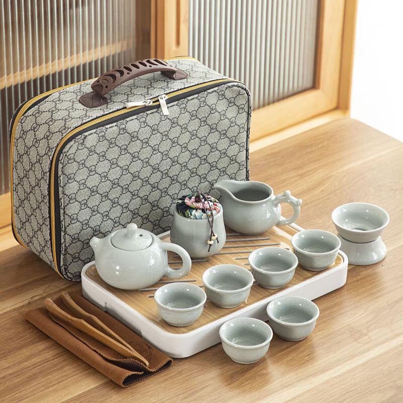 

Travel Ceramic Kung Fu Tea Set