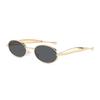 Vintage Retro Oval Sunglasses for Men and Women UV400 Protective Classic Lampshade UV400 Lenses Metal Frame Sunglasses