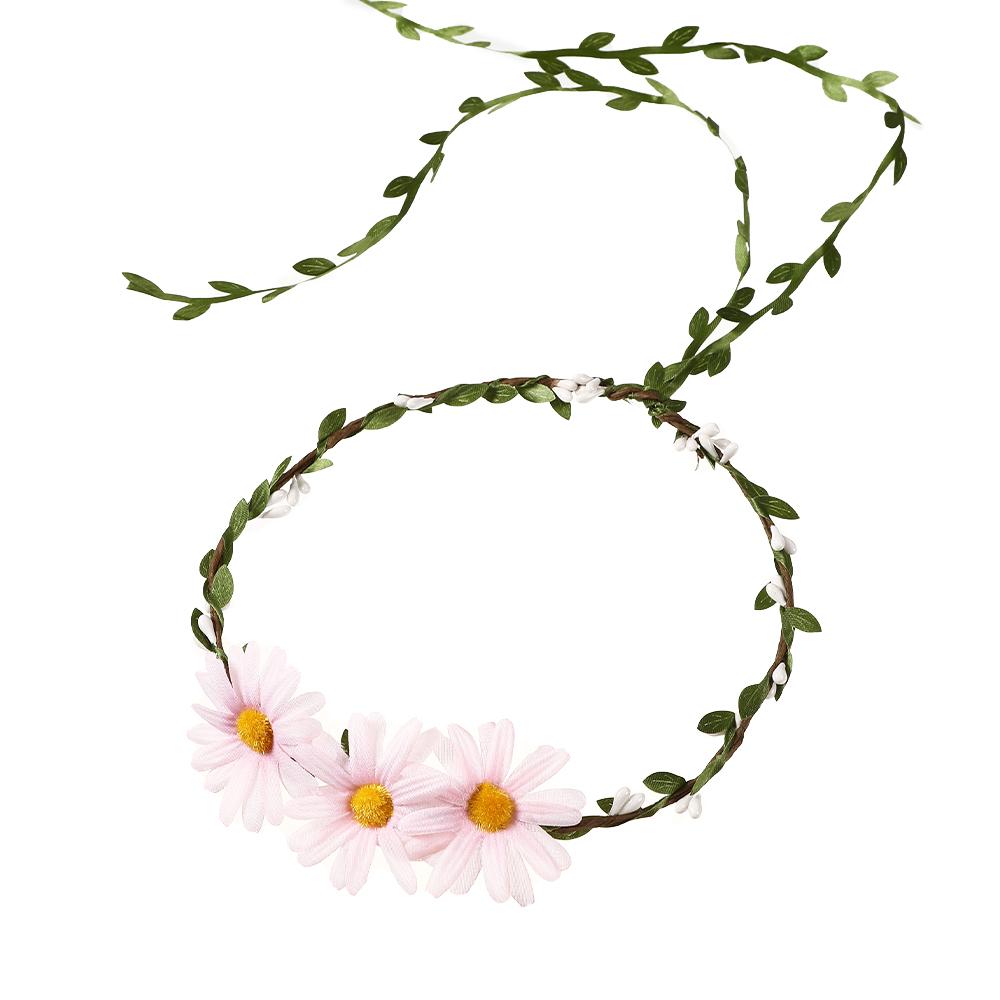 

Haimeikang Новая Цветочная Корона Ободок Повязки для Волос Женщины Свадьба Путешествие Фестиваль Головной Убор Безель Обручи для Волос Модные Аксессуары для Волос