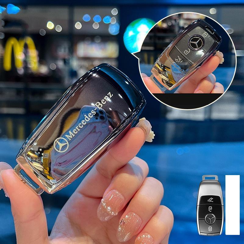 Car Remote Key Case Shell For Mercedes Benz C E S Class W223 W206 C260 S450 S500 CLA W177 C180L E260L W205 W213 W222 AMG CLA220