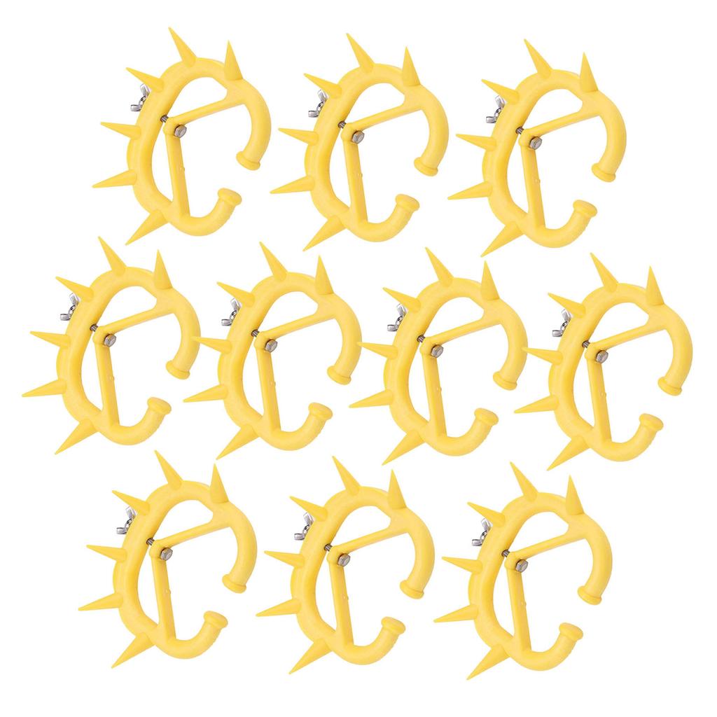 10pcs CalF weaning Nose Rings Plastic Weaning Spiked Ring Preventing Suckling