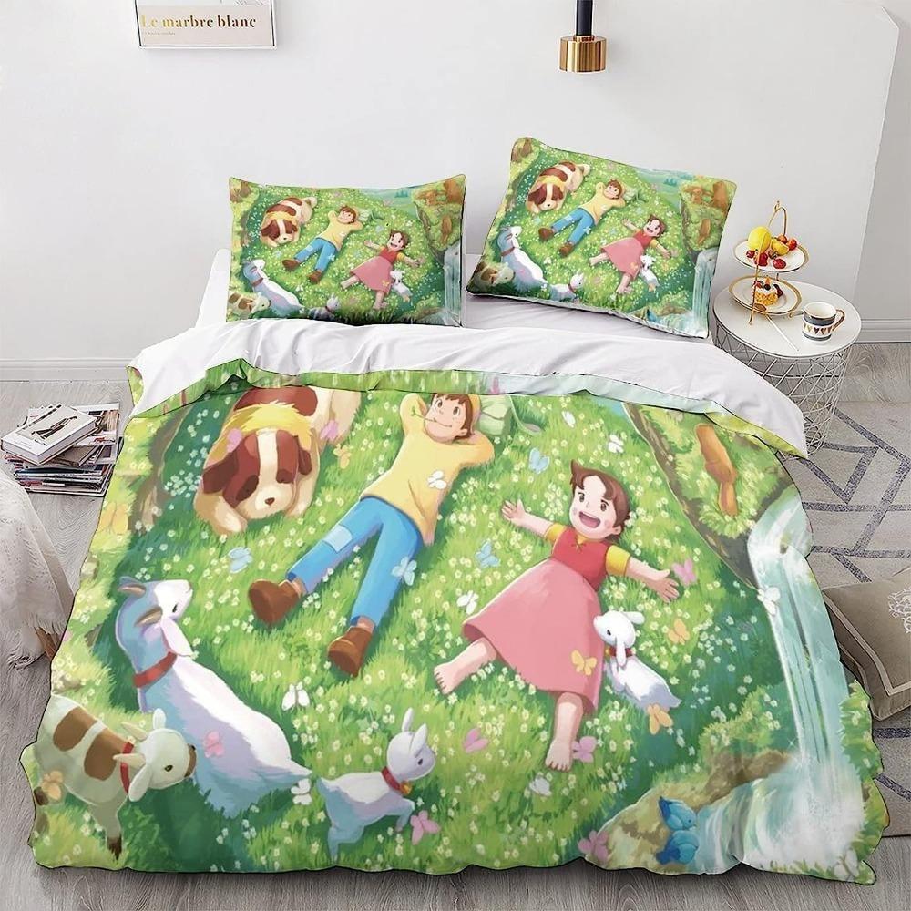 Cute Girl  Anime Patternduvet Cover   Bed Sheets Down Duvet Covers, Children's Duvet Covers, Adult Microfiberduvet Covers