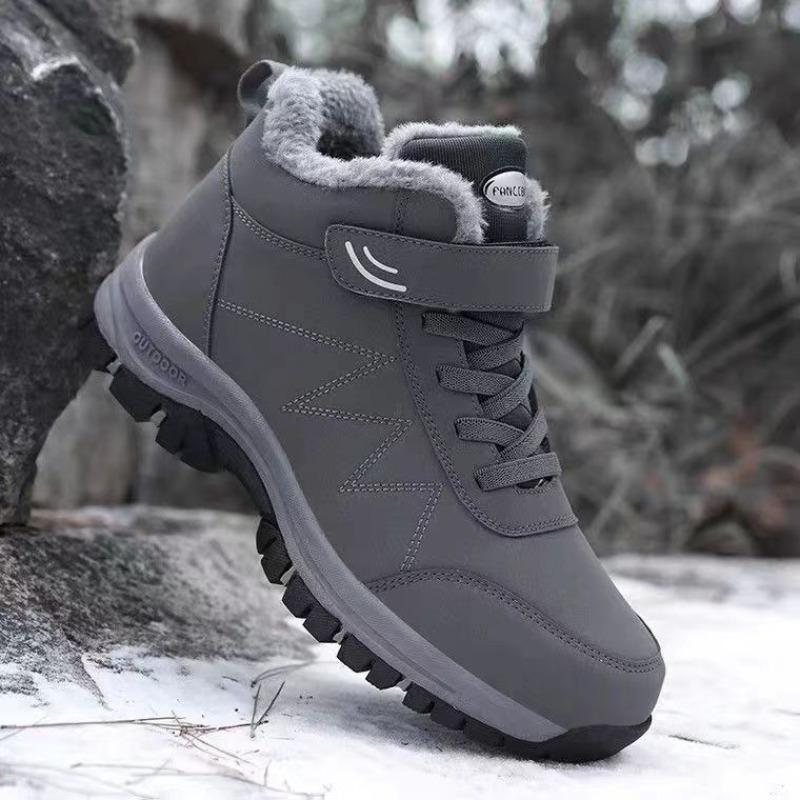 Cotton shoes men's boots fleece warm non-slip snow boots fashion comfortable shoes walking sports cotton shoes