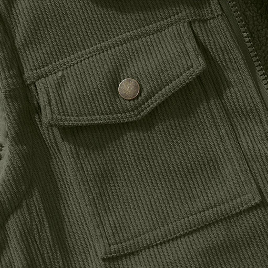 Men's Casual Inner And Outer Color-matched Zipper Vests, Men's Double-sided Fleece Warm Lambskin Lapel Vests