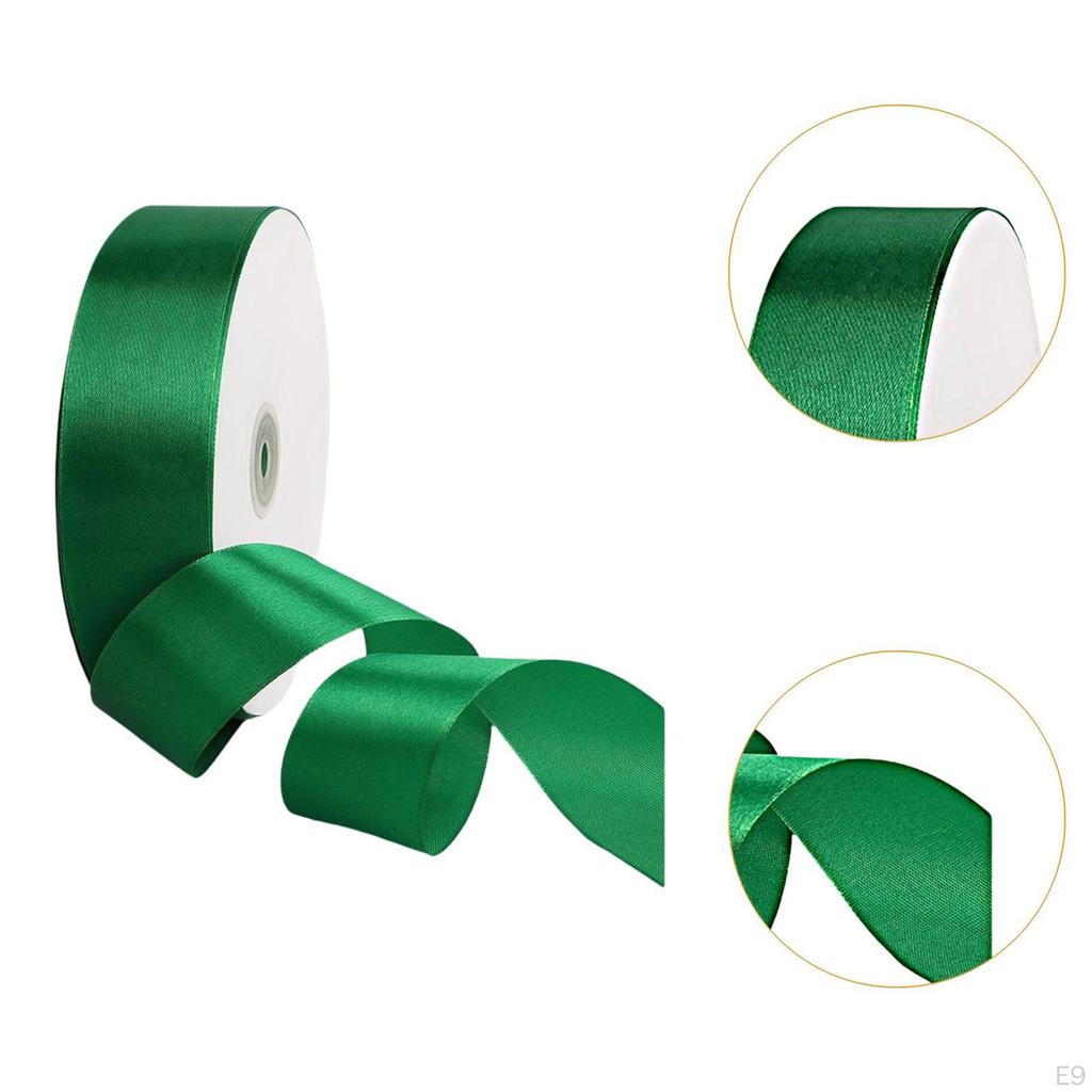 Solid Ribbons Roll 100Yards Wide Satin Ribbon for Floral Bouquet Hair Bows Making Valentine's Day