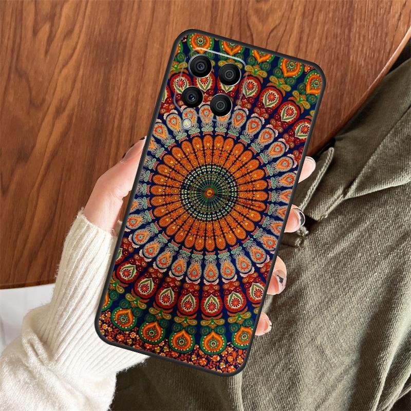 Indian Mandala Pattern Case For Samsung Galaxy M13 M33 M53 M15 M35 M55 M06 M16 M36 M56 M31 M12 M32 M52 M14 M34 M54