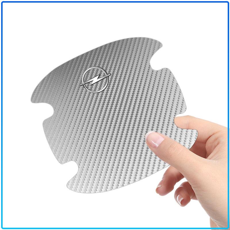 4PCS Carbon Fiber Car Door Handle Protection 3D Sticker Accessories For Opel Astra C G H Insignia J K Zafira B Corsa Vectra C Corsa C