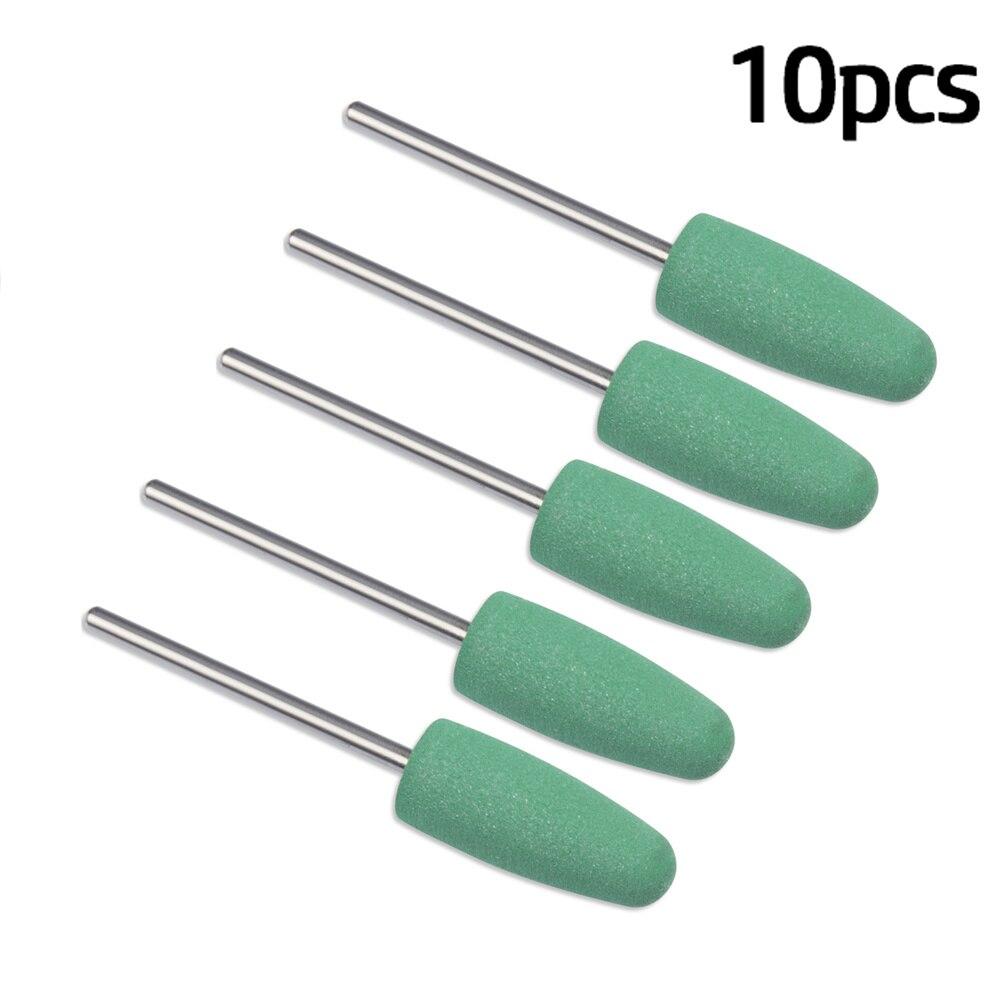 Cutter For Manicure Rubber  BuSilicone Ceramic Millingrr Nail Art Cutter Polishing Buffer Files Electric Machine Drill Bit