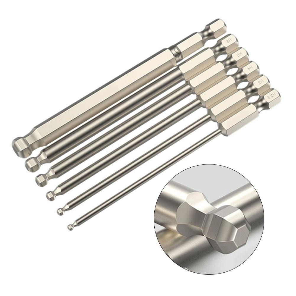 6.35mm ( 1/4 Inch )hex Screwdriver Bit Alloy Steel Ball End Hex Ball Head