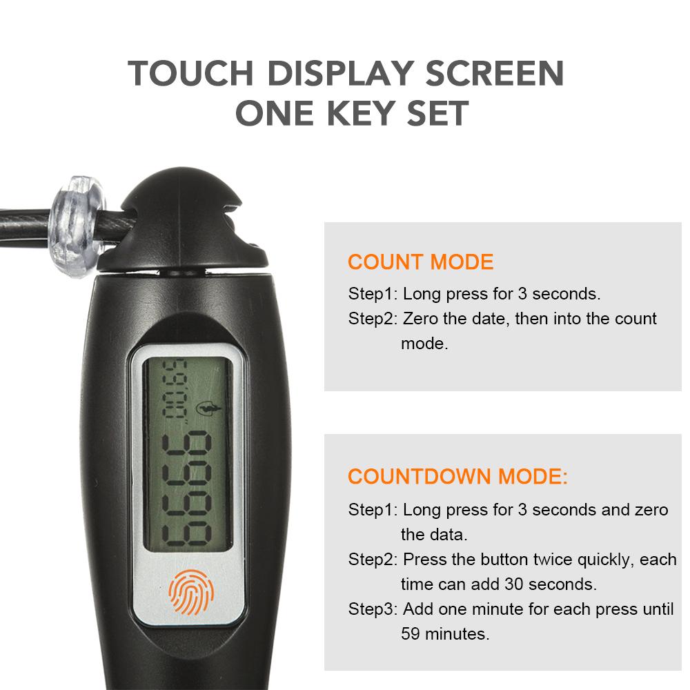 Satın alın Skip Rope Steel Wire Rope Adjustable Sports Rope With ...