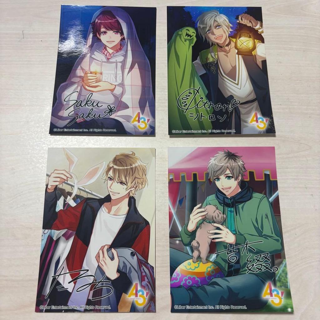 [USED] A3! Bromide Collection Semi-Complete with Bonus Bookmark