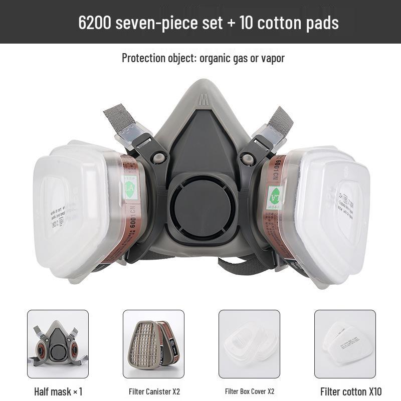 Respirator 6200 KN95 Mask for Spray Paint, Pesticide, Chemical, and Formaldehyde Protection