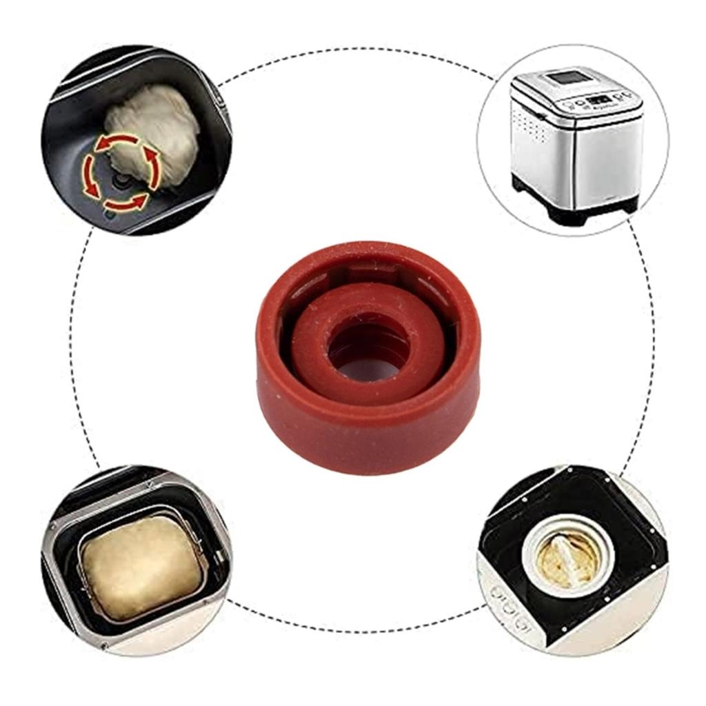 2PCS Bread Machine Seal Rings Oil Seals High Temperature Resistant Plastic Texture Suitable for Home and Commercial Use