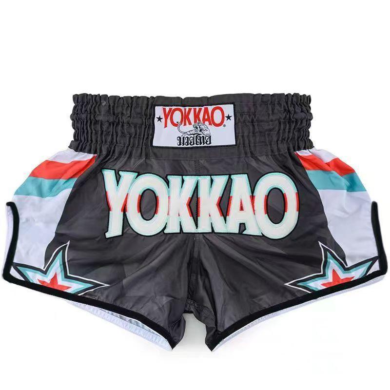 YOKKAO Pantaloncini Muay Thai Kickboxing MMA Allenamento Fitness Pugilato Arti Marziali