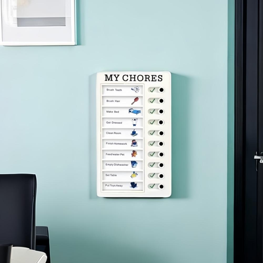 Self Discipline Check-in Tool Replaceable Plastic Plan Checklist Fo Adults Children Summer Task Planning Time Memo Message Board