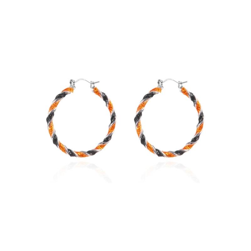 Праздничные асимметричные серьги-подвески с тыквой Удобный праздничный аксессуар Идеально подходит для Halloween-вечеринок