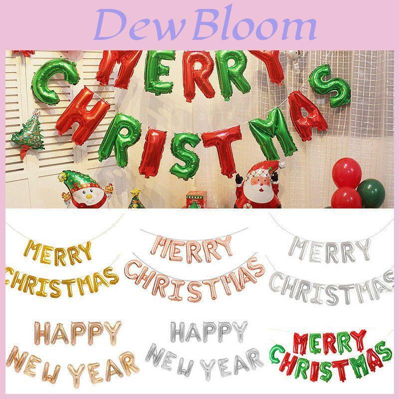 Merry Christmas Balloons And Happy New Year Party Decoration For Festive Celebrations