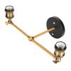 E27 Double Heads Wall Light Retro Style Wrought Iron Decorative Wall Lamp Fixture AC85‑265V