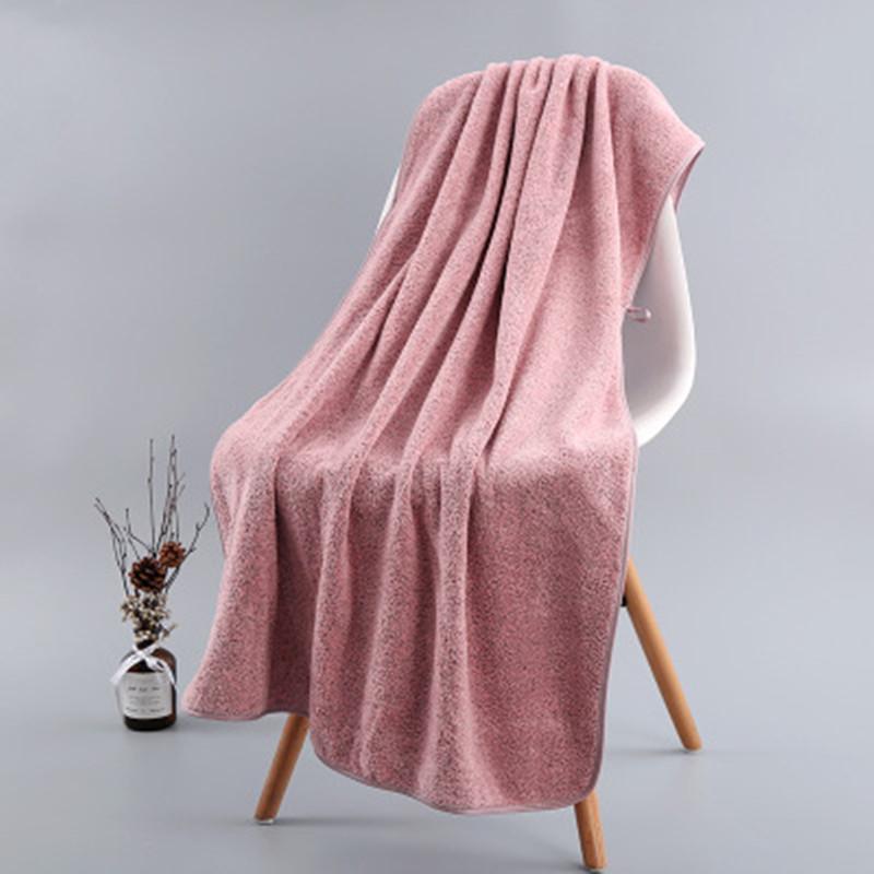 70*140cm Dickes und Großes Bambuskohle Korallenvlies Badetuch für Erwachsene Weiches Saugfähiges Mikrofaserstoff Handtuch Haushaltsbadetuch