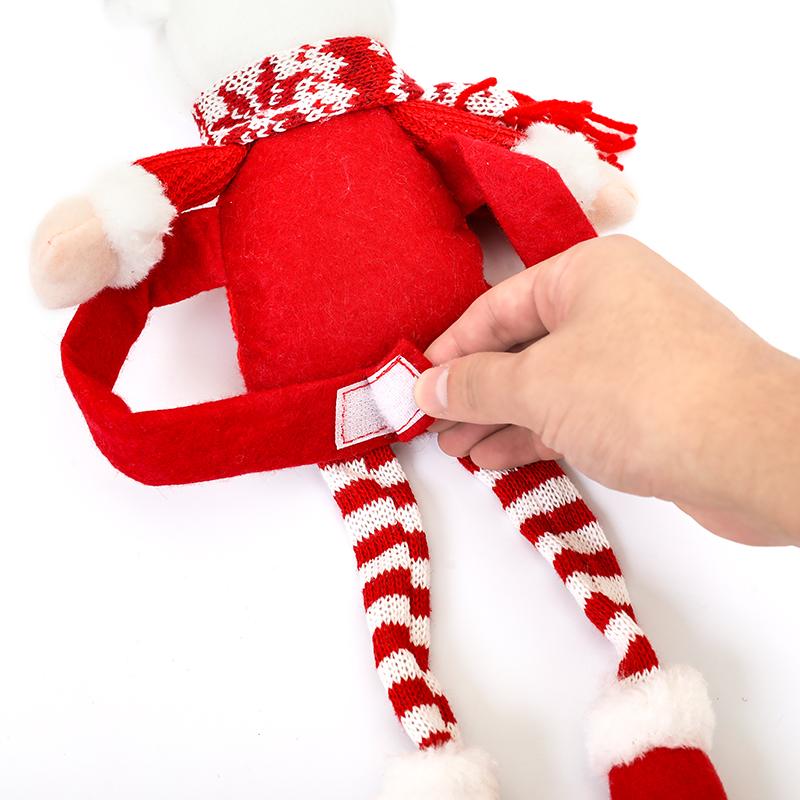 Christmas Curtain Buckle Elk Santa Snowman Dolls Xmas Tree Ornament 2025 Merry Christmas Decoration for Home 2025 New Year Gift