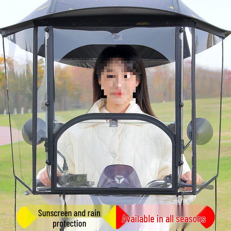 Electric Vehicle, Bicycle, and Motorcycle Sunshade & Rain Canopy Awning