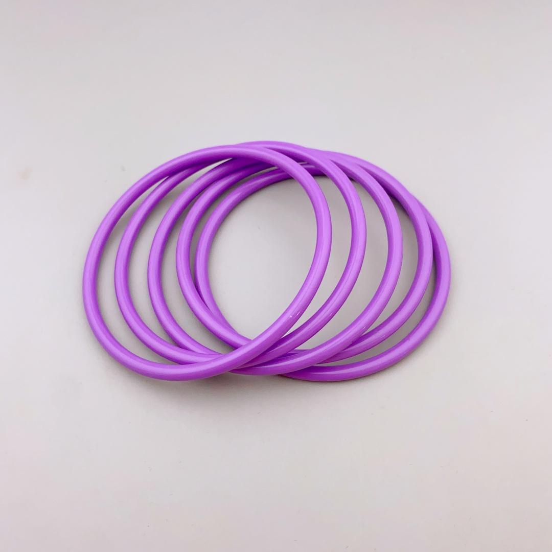 

5 шт. Цветные акриловые круглые трубчатые браслеты для женщин, повседневный браслет для женщин