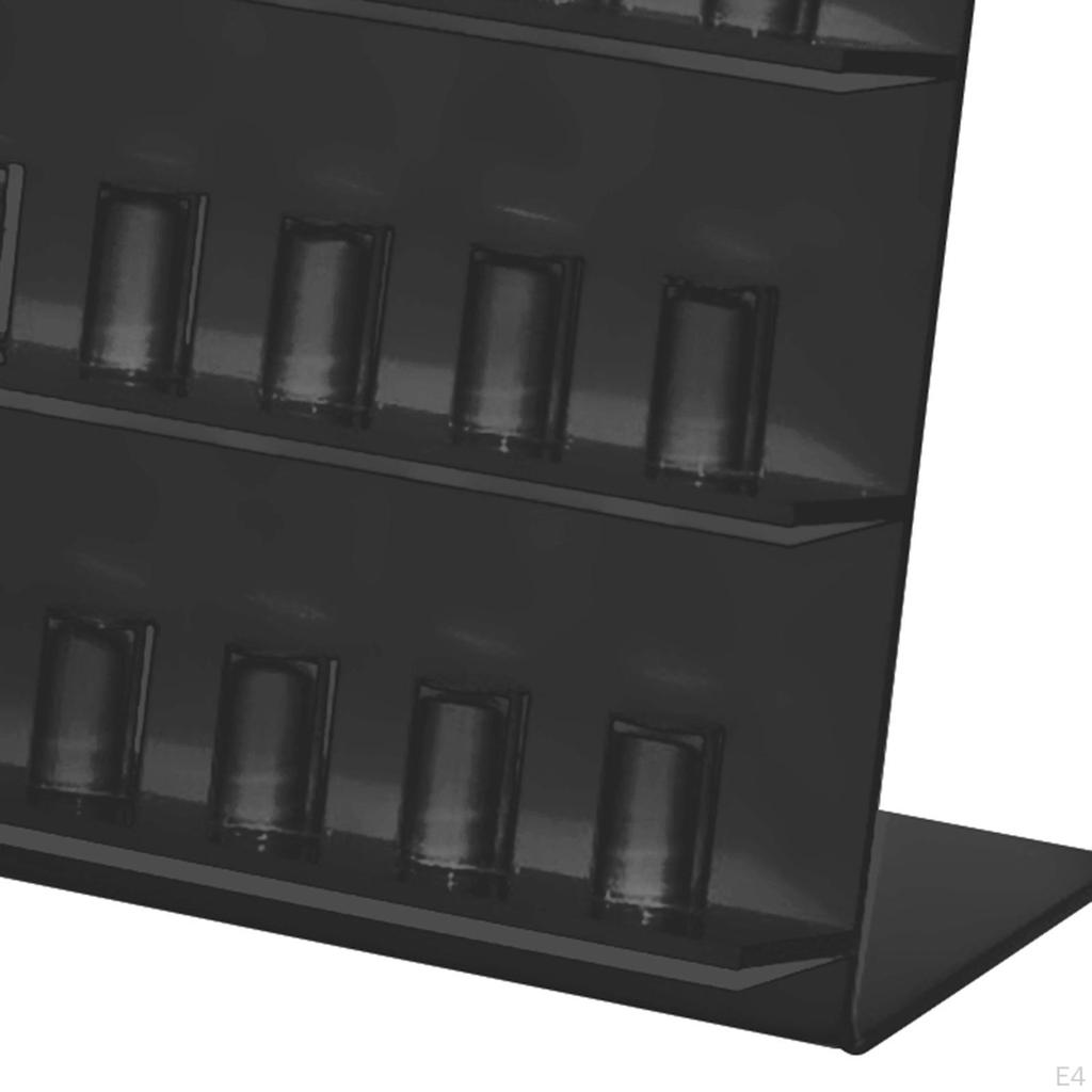 Acrylic Jewelry Stand for Rings with L Base Display Organizer