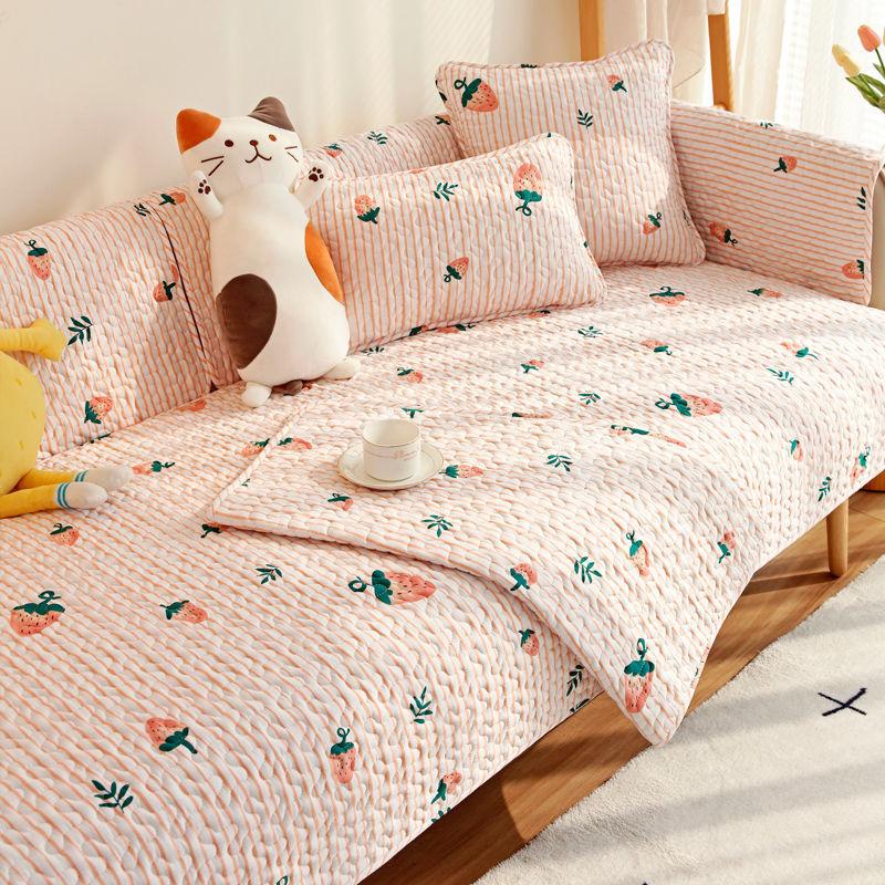 Sofa Cushion Four Seasons Universal Non-Slip Fashion Simple Nordic Sofa Cover Backrest Cushion Cover Towel
