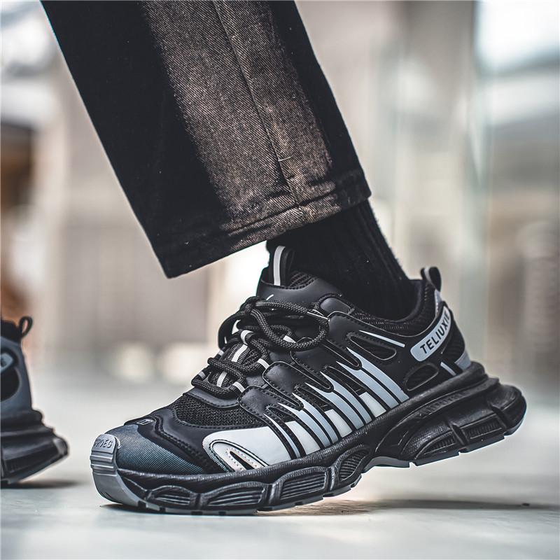 Teenagers Adults Anti Slip Wear-resistant Fashionable Retro Outdoor Thick Soled Running Shoes Sports Shoes Casual Shoes