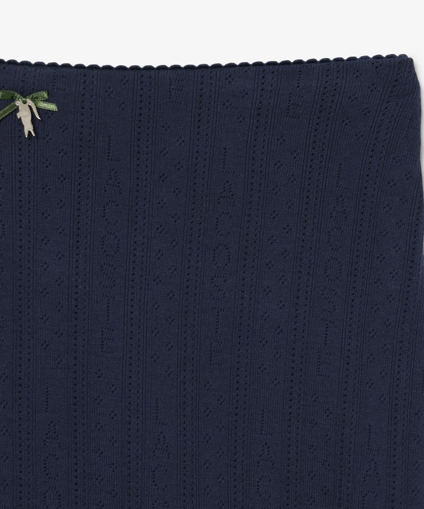 Lacoste Women'S Pointel Mid-Length Skirt Jf9831-56G 166