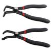 HOTQ Clip Pliers, Clip Removal, Coupler Pliers, Clip Removal Tool, Car Clip Pliers, Upholstery, 30°, 80°, Set of 2