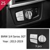 For BMW 3 4 Series 3GT F30 F32 F34 Car Styling Interior Gearshift AC CD Button Panel Door Armrest Decoration Cover Trim Sticker MQHWD1