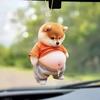 Animal Car Ornaments, Car Animal Ornaments | Novelty Fat Cat Dog Car Hangable Accessories